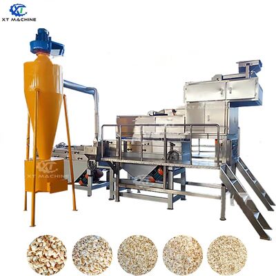 Endüstriyel 500kg/saat Kapasiteli 7.5kw Güç 2 Kademeli Doğrama Yer Fıstığı Kırma Makinesi, Kuruyemiş İşleme İçin