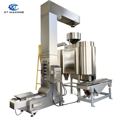 Elektromanyetik besleyici ve fındık işleme için 0.75kw güç ile 304SUS Z tipi kova asansörü