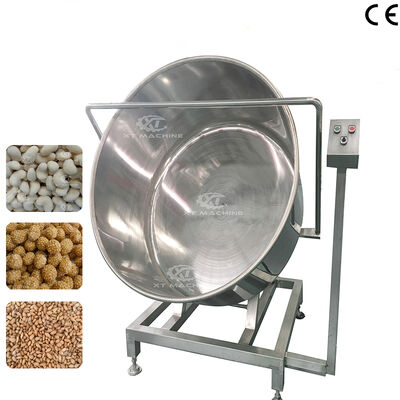 İyi bir fiyat. Tam otomatik 35-40kg/parti Fıstık parti kaplama makinesi Fındık işleme tesisleri için fındık kaplama ekipmanları çevrimiçi