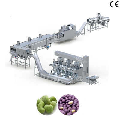 Tam Otomatik Kızartma Kaplamalı Yer Fıstığı İşleme Tesisi Kaju Fıstığı Badem Kızartma Üretim Hattı