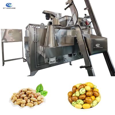 304 Paslanmaz Çelik Gaz/Yağla Yanan Swing Roaster Makine 100 kg/h Kapasite ile Kapalı Fındık/Fıstık/Kashew/Badem/Hazelnut