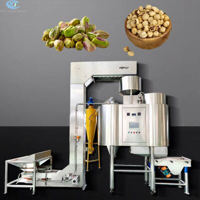 500-1000kg/h Kapasite Yerfıstığı Blanching Makine 98% Blanching Hızı ve 304 Paslanmaz Çelik Yapı