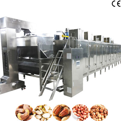 İyi bir fiyat. Ayarlanabilir Sıcaklıklı Sürekli Fındık Kavurma Makinesi, SS304 Malzeme ve 1000kg/saat Kapasite çevrimiçi