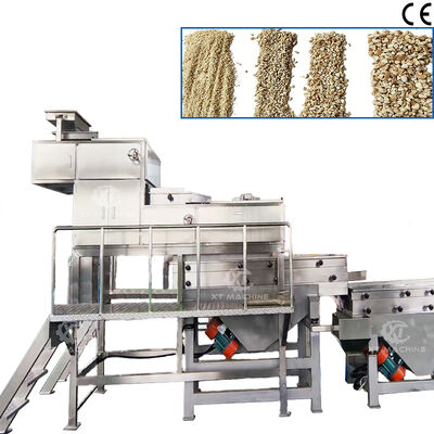 İyi bir fiyat. 500kg/h-1000kg/h Dört aşamalı Fındık Çarpıcı Paslanmaz Çelik 304 Fındık İşleme için Fındık Ezme Makinesi çevrimiçi