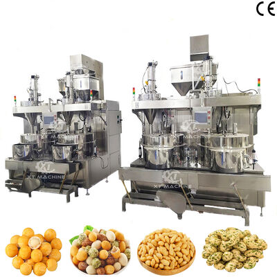 İyi bir fiyat. Yüksek hassasiyetli 500-1000kg/h Hamuru kaplı Fındık Atıştırmalıkları Yapma Makinesi PLC Kontrol Sistemi ve SUS304 malzemesi ile çevrimiçi