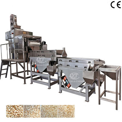 İyi bir fiyat. Tam otomatik fıstık kesme ve sınıflandırma Cashew Fındıkları Mısırbalığı ezici makinesi verimli fındık işleme ekipmanları için çevrimiçi