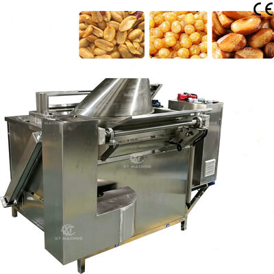 İyi bir fiyat. SUS304 Sıcaklık Kontrollü Badem Batch Fritöz Makinesi, Gıda Kuruyemiş Kızartma Mısır Cipsi Kızartma Makinesi çevrimiçi