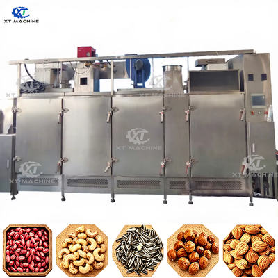 İyi bir fiyat. Profesyonel Sürekli Fındık/Fıstık/ Tohum/Kashew/Badem Kavurma Makinesi 304 Paslanmaz Çelik ile 3000kg/saat çevrimiçi