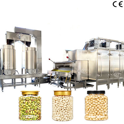 500~1000kg/saat Paslanmaz Çelik Gıda Sınıfı Kavrulmuş Fıstık Soyma Makinesi Fındık İşleme Tesisleri İçin Antep Fıstığı Soyma Ekipmanı