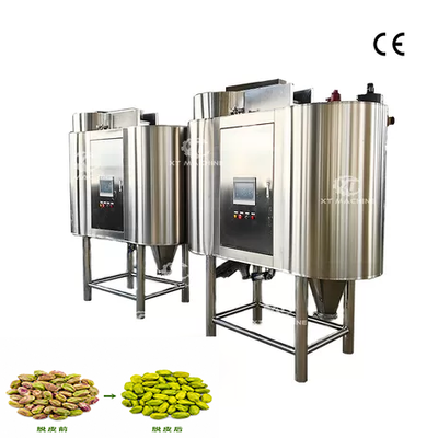 500kg/saat Hava ile Yer Fıstığı Kırmızı Kabuk Soyma Makinesi, PLC Kontrollü, CE ISO Anahtar Teslim Proje