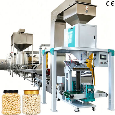 Özelleştirilebilir 500kg/h-1000kg/h Fıstık Kavurma ve Haşlama Üretim Hattı Fındık İşleme Tesisleri için Fıstık Soyma Makinesi