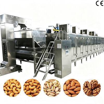 Çikolata ve Almendras'ın kuru meyve işleyicileri için sıcaklığı ayarlanabilir sürekli tost makinesi