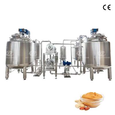 Fabrika Tedarikleri Tam Otomatik Fıstık Tereyağı Karıştırma Soğutma Tankı Pistachio Pasta Yapma Makinesi PLC Kontrolüyle OEM Desteklendi